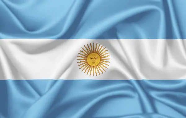 Flag of Argentina with flight support services.