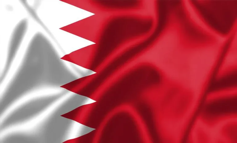 Flag of Bahrain with flight support services.