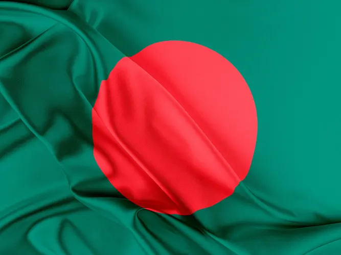 Flag of Bangladesh with link to flight support services for Bangladesh.