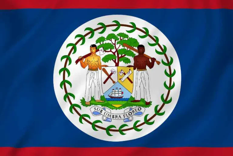 Flag of Belize with flight support services.