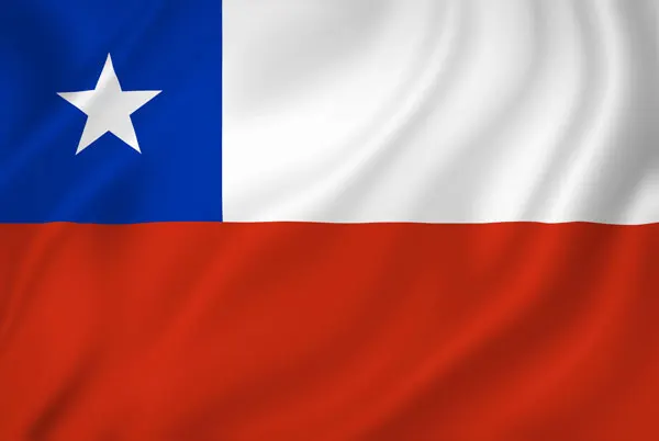 Flag of Chile with flight support services.