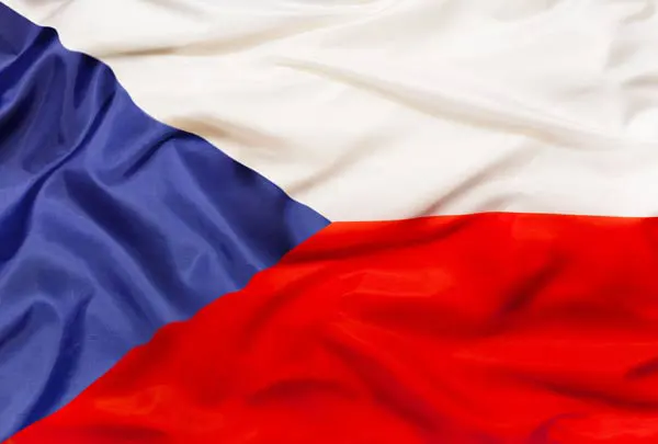 Flag of the Czech Republic with flight support services.