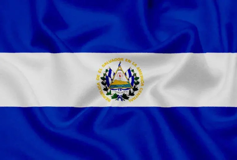 Flag of El Salvador with flight support services.