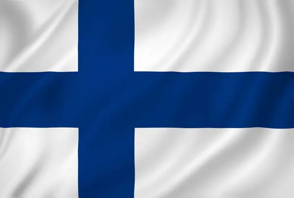 Flag of Finland with flight support services.