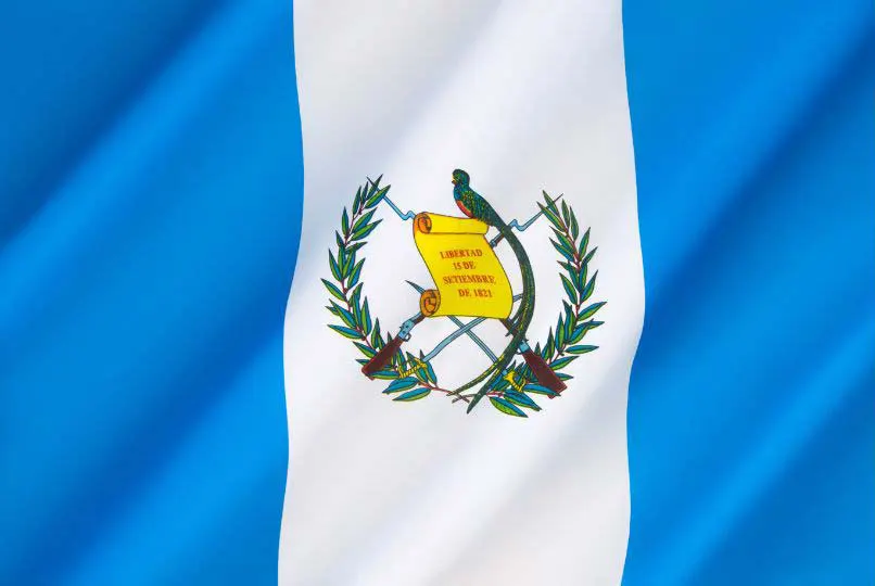 Flag of Guatemala with flight support services.