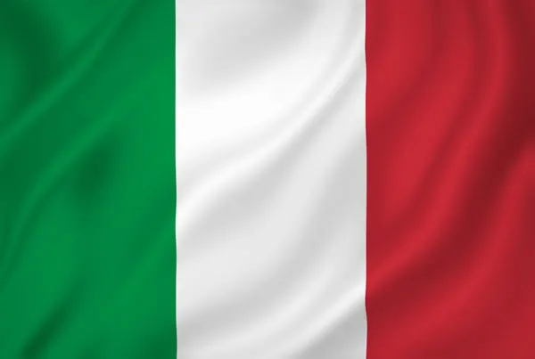 Flag of Italy with flight support services.