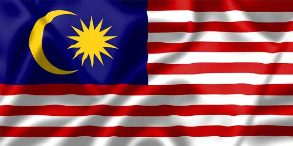 Flag of Malaysia with link to flight support services for Malaysia.