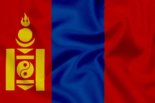 Flag of Mongolia with link to flight support services for Mongolia.