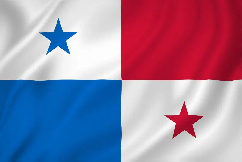 Flag of Panama with flight support services.