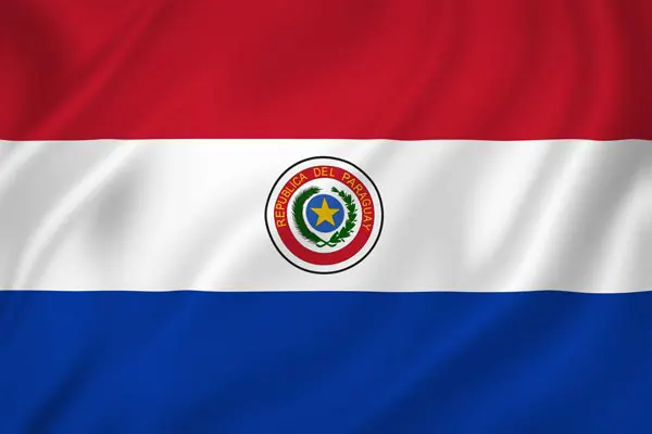 Flag of Paraguay with flight support services.