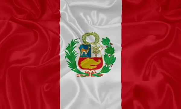 Flag of Peru with flight support services.