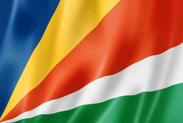 Flag of Seychelles with flight support services.