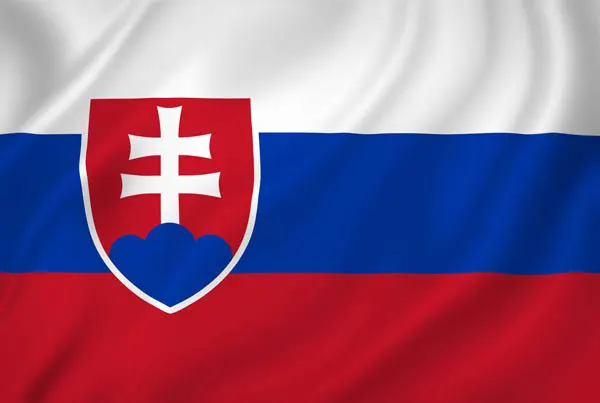 Flag of Slovakia with flight support services.