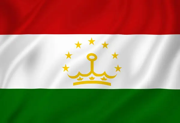 Flag of Tajikistan with link to flight support services for Tajikistan.