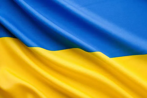 Flag of Ukraine with flight support services.