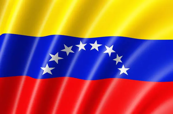 Flag of Venezuela with flight support services.