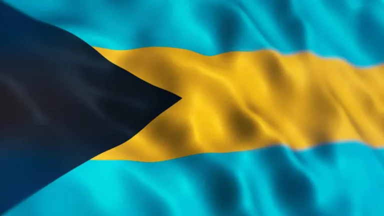 Flag of the Bahamas with flight support services.