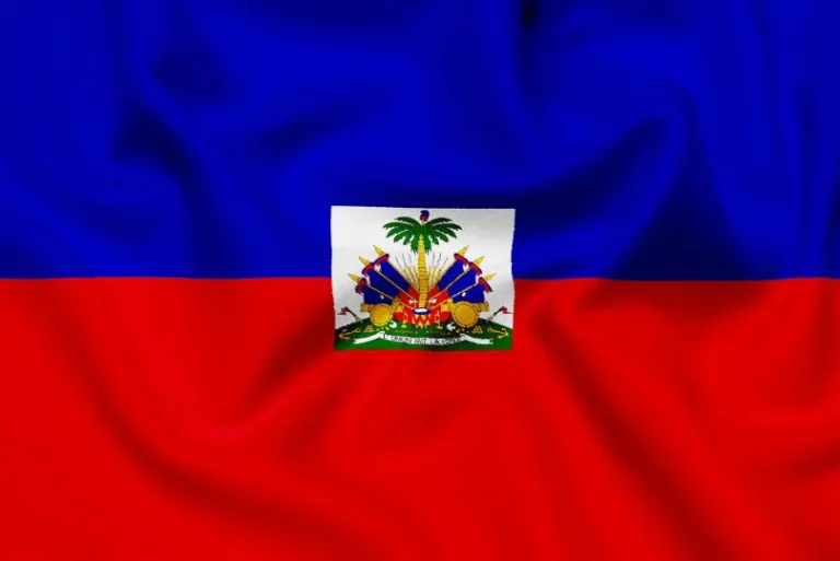 Flag of Haiti with flight support services.