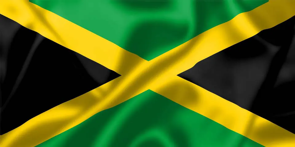 Flag of Jamaica with flight support services.